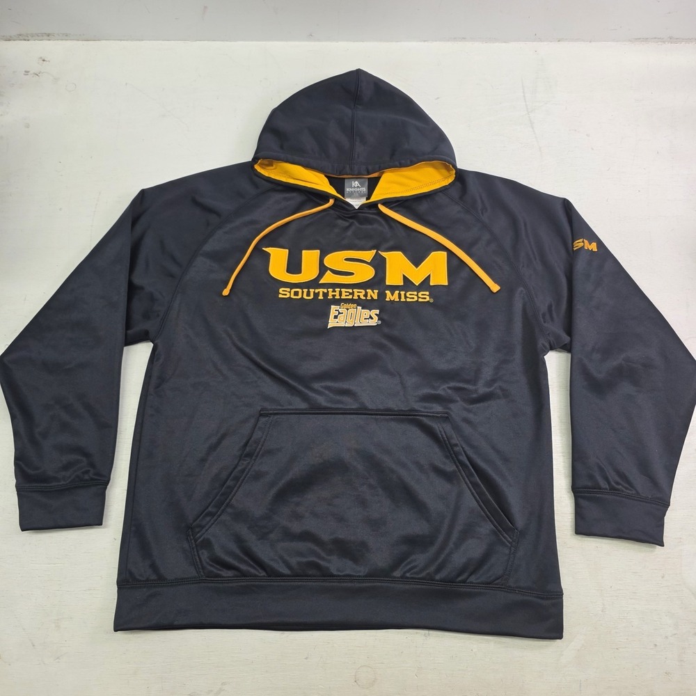 Southern Miss Golden Eagles USM Pullover Hoodie Knights Apparel Mens Sz‎ XL EUC